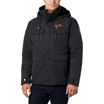 Pánské Bundy Columbia South Canyon Lined Insulated Černé WIXQSU507